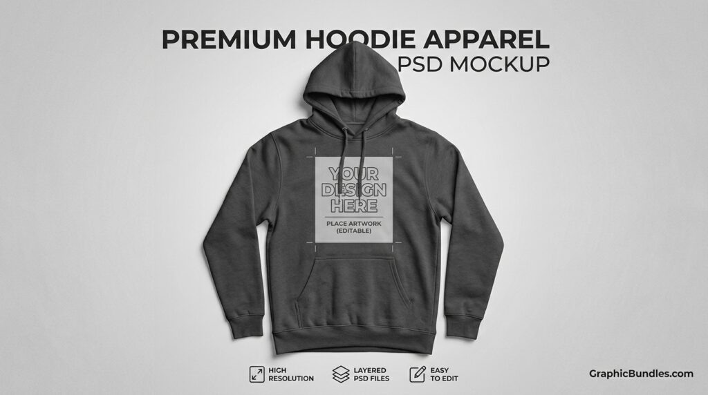 Free Hoodie PSD Mockup Download