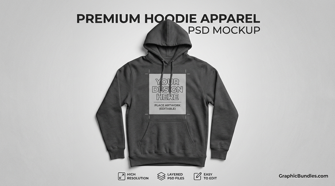 Free Hoodie PSD Mockup Download