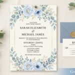 Free Wedding Invitation Vector Template Download
