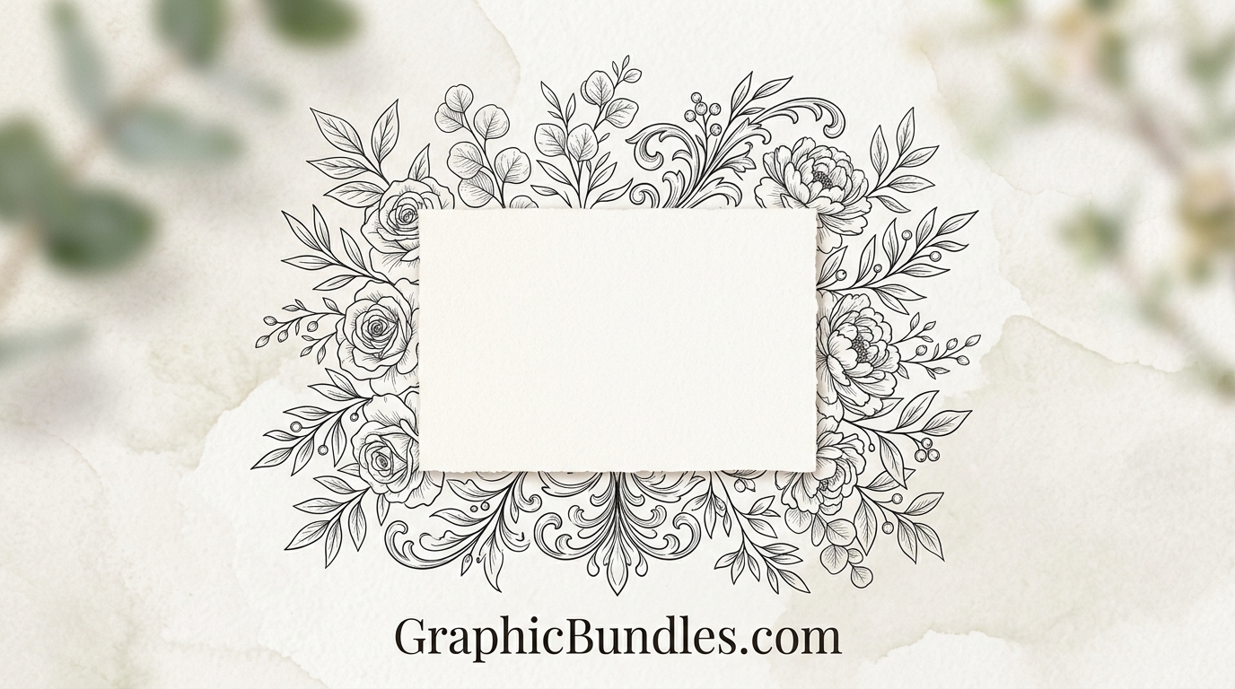 Free Floral Ornament Vector Template Download
