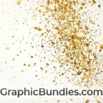 Free Gold Confetti PNG Overlay Download