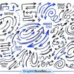 Free Hand Drawn Arrows PNG Download