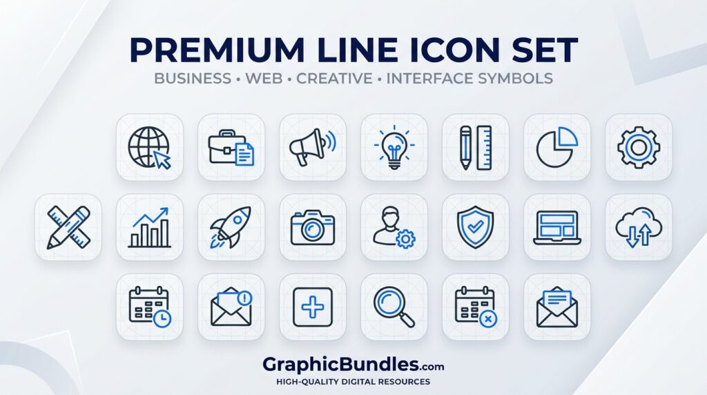 Free Line Icon Set Download