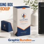 Free Packaging Box PSD Mockup Download