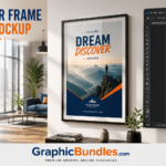 Free Poster Frame PSD Mockup Download