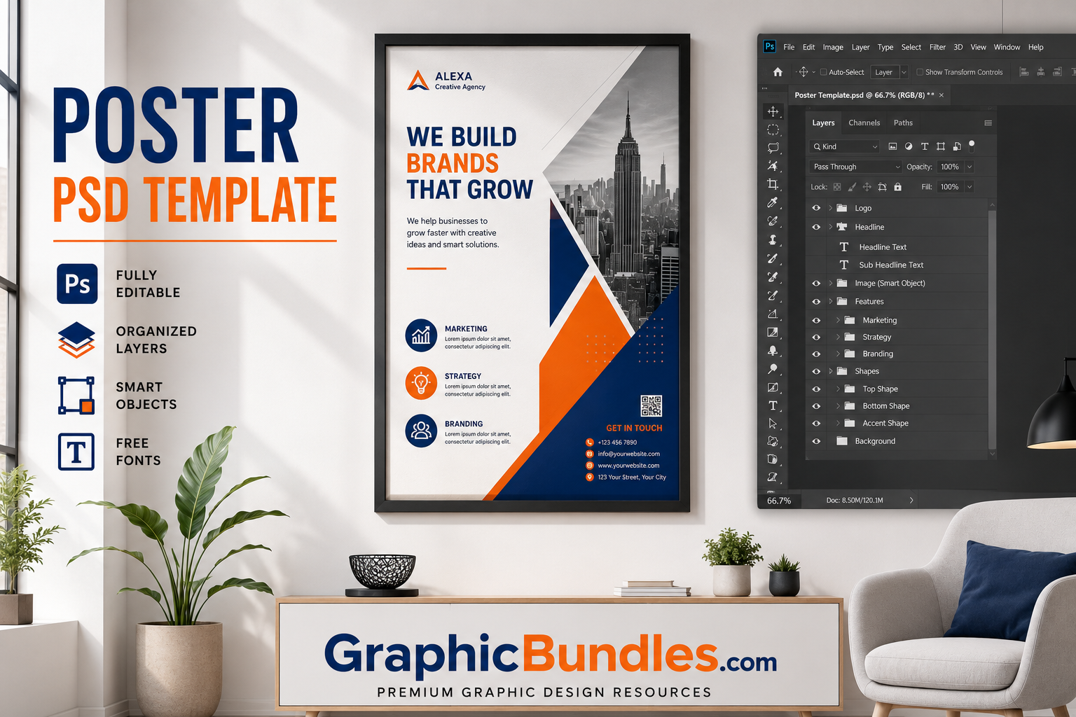 Free Poster PSD Template Download