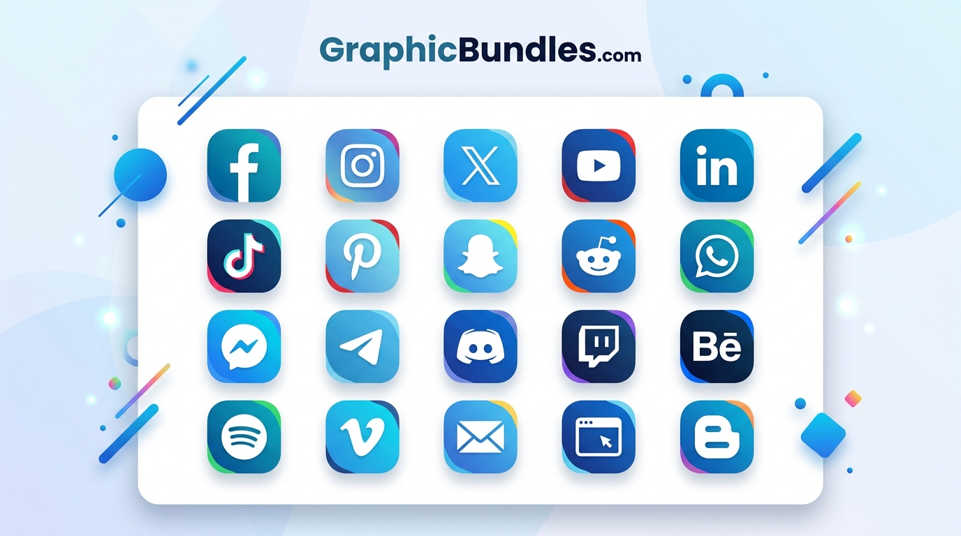Free Social Media Icon Vector Set Download