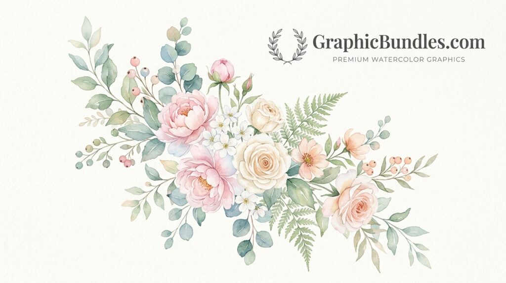 Free Watercolor Floral PNG Clipart Download