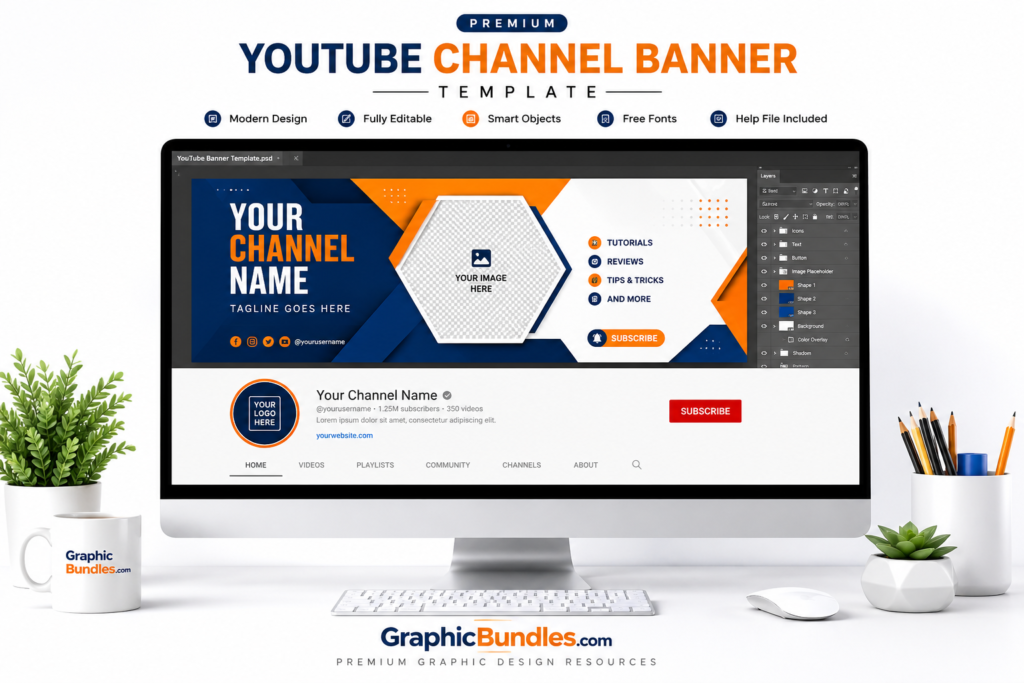 Free YouTube Thumbnail PSD Template Download