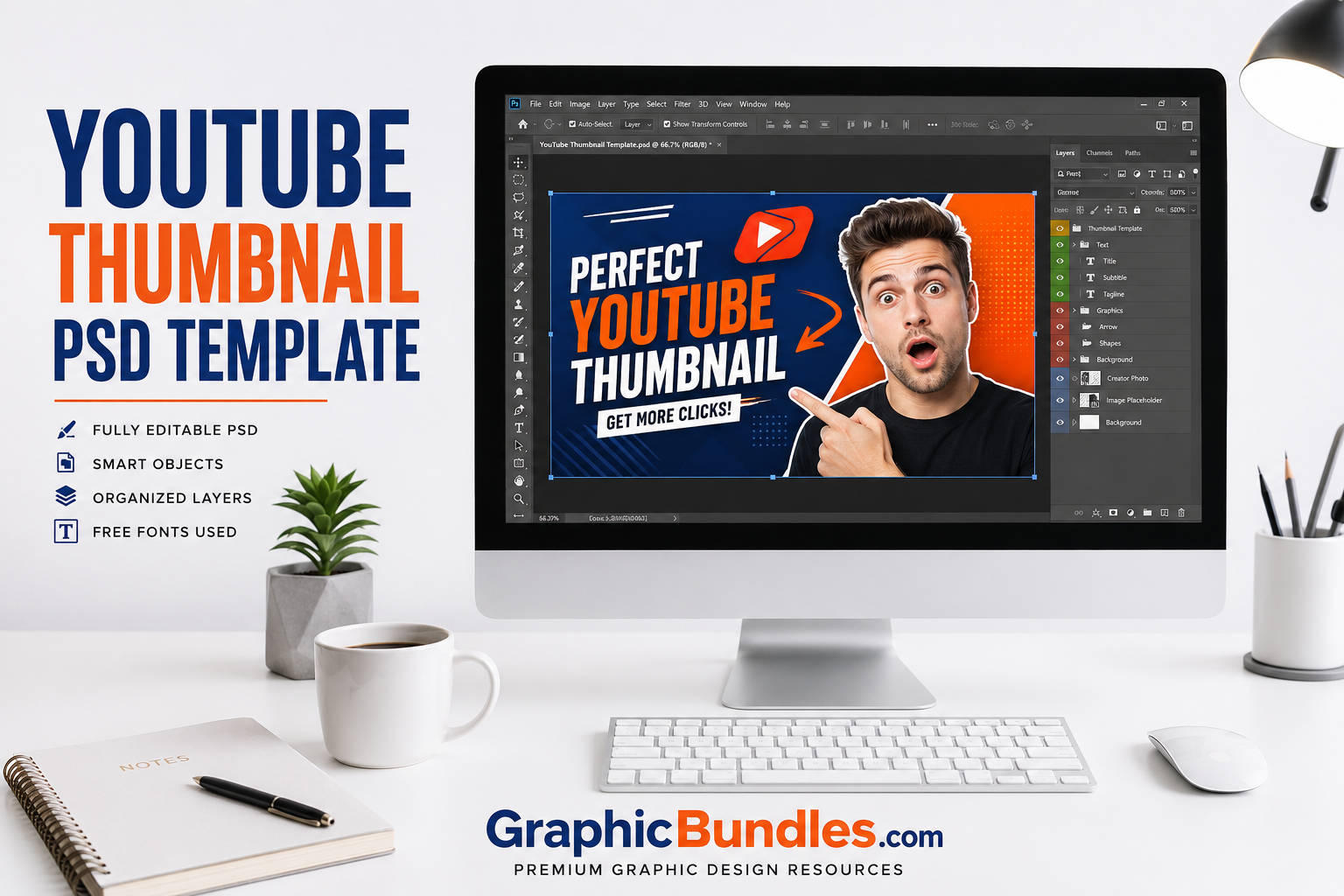 Free YouTube Thumbnail PSD Template Download